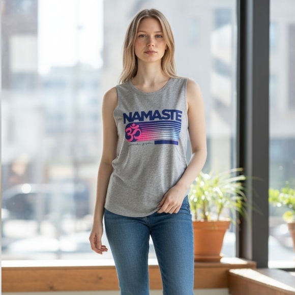 Spiritual Gangster Tops - Spiritual Gangster NAMASTE Casual Muscle Tank